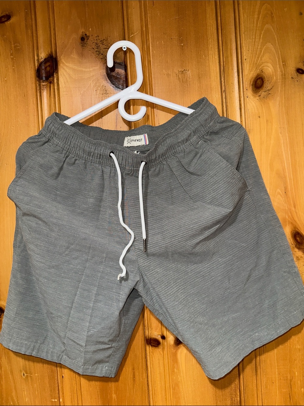 Men's Heather Gray Hybrid Drawstring Shorts
